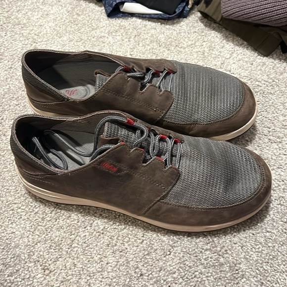 Olukai Men’s Makia Lace Shoes Charcoal Size 10 - Picture 3 of 9